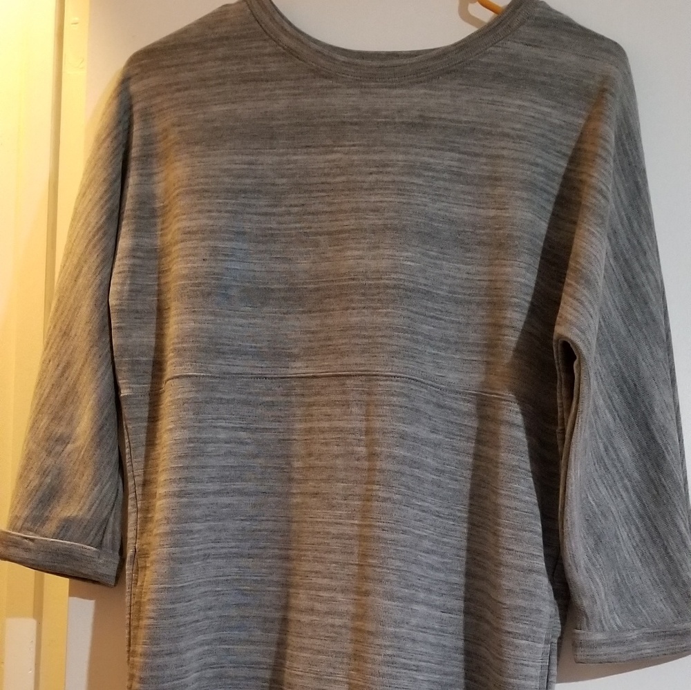 Gray Long Sleeve Dress